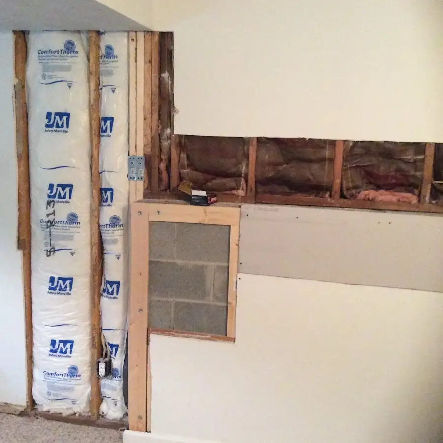 Wall insulation replacement during Structural Drying in Mendota